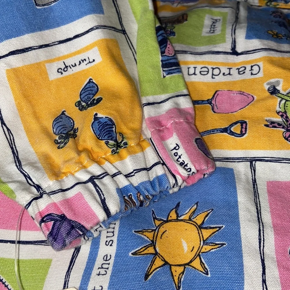 Vintage I.N.C international Concepts Baby Garden Theme Print Shirt/Jacket 12M